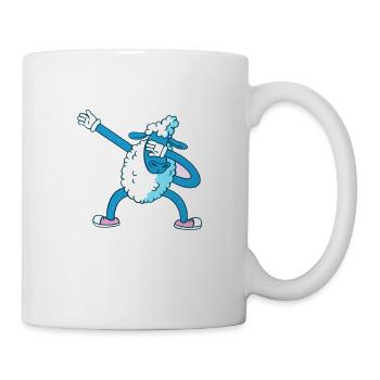 Schafe Bauern Bauernhof Schaf Wolle Landwirt - Tasse - Weiß - Rechts