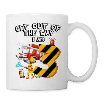 Camion de pompiers Lutte contre l’incendie J’ai 3 ans - Mug blanc - blanc - Droite