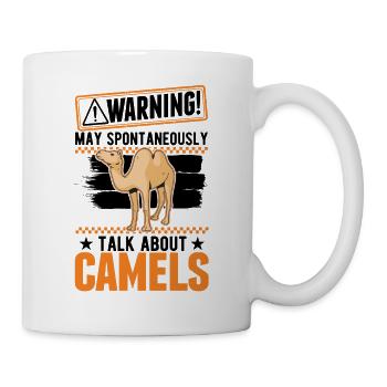 Warnung Kamel Dromedar Camel Großkamel - Tasse - Weiß - Rechts