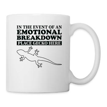 Emotional - Papa Mama Gecko - Tasse - Weiß - Rechts