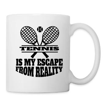 Tennisspieler Tennisverein Tennisschläger Tennis - Tasse - Weiß - Rechts
