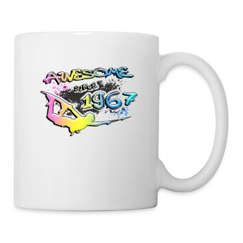 Awesome since 1967. Wakeboard Lifestyle Vintage - Tasse - Weiß - Rechts
