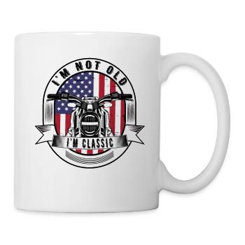 I'm Not Old I'm Classic. Biker Graphic Motorcycle - Mug - white - Right
