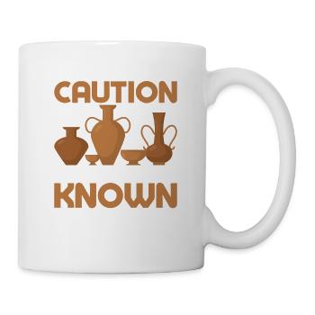 Caution I've Been Known To Throw Things Pot Maker - Mug - white - Right