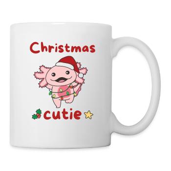 Axolotl Weihnachten Axolotls Christmas Cutie - Tasse - Weiß - Rechts