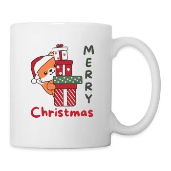 Renard cadeau de Noël animaux d’hiver renard - Mug blanc - blanc - Droite