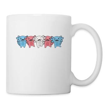 Drapeau transgenre Fierté trans LGBTQ Axolotl - Mug blanc - blanc - Droite