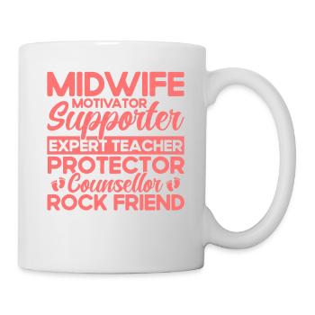 Sage-femme LD Travail Obstétricien Cadeau - Mug blanc - blanc - Droite