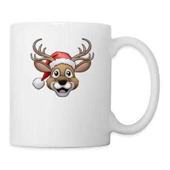Merry Christmas Lustiges Weihnachtsshirt - Tasse - Weiß - Rechts