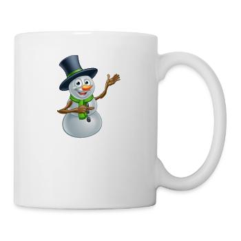 Merry Christmas Lustiges Weihnachtsshirt - Tasse - Weiß - Rechts