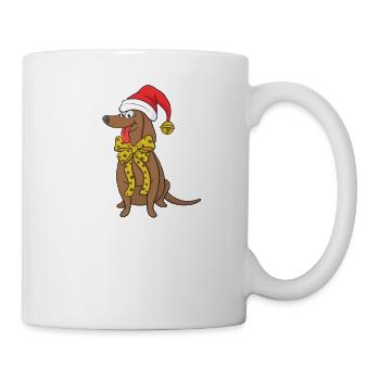 Merry Christmas Lustiges Weihnachtsshirt - Tasse - Weiß - Rechts