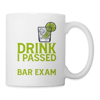 Achetez-moi un verre, j’ai réussi l’examen du barreau 5 - Mug blanc - blanc - Droite
