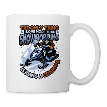 Snowmobiling Grandpa Snowmobile - Mug - white - Right