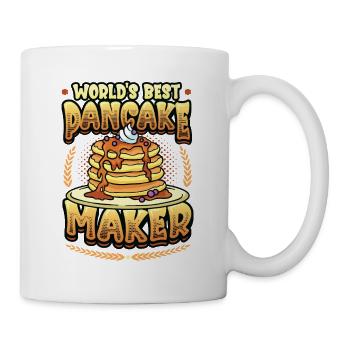Der Beste Pfannkuchenmacher Der Welt - Tasse - Weiß - Rechts
