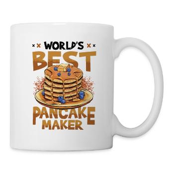 Der Beste Pfannkuchenmacher Der Welt - Tasse - Weiß - Rechts