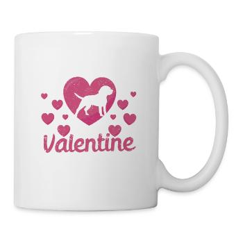 My Beagle is my Valentine's Day funny Valentine - Mug - white - Right