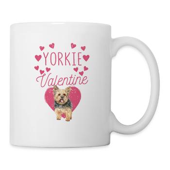 Saint-Valentin Yorkshire Terrier Mon Yorkie est - Mug blanc - blanc - Droite