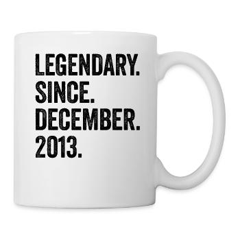 Legendary Since December 2013 9. Geburtstag - Tasse - Weiß - Rechts
