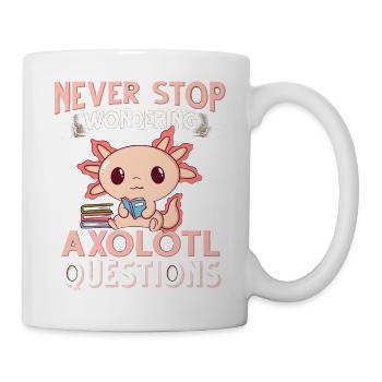 Axolotl. Axolotl Questions - Tasse - Weiß - Rechts