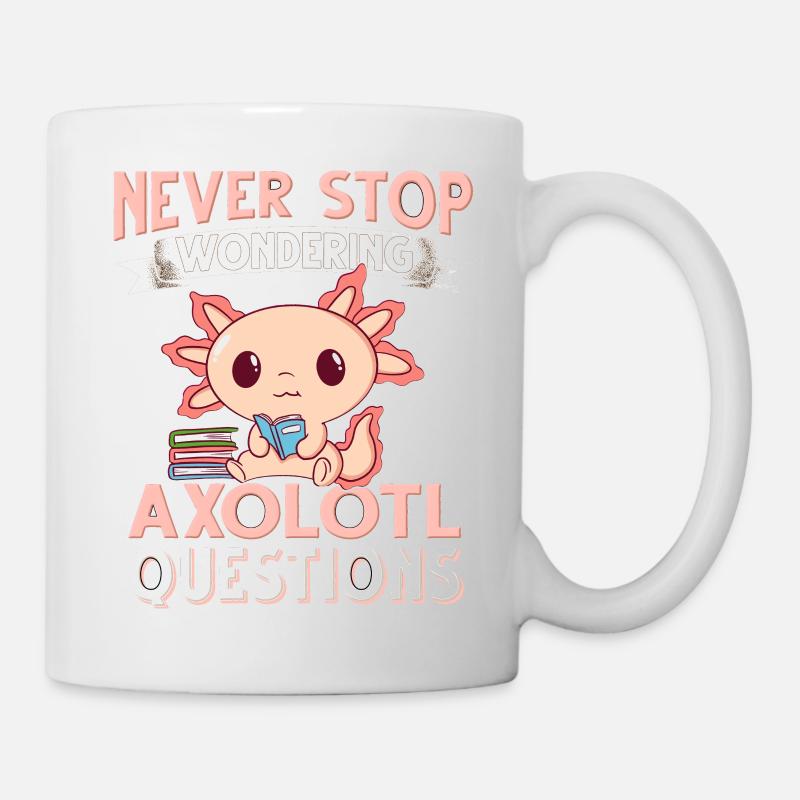 Axolotl. Axolotl Questions - Mug blanc - blanc