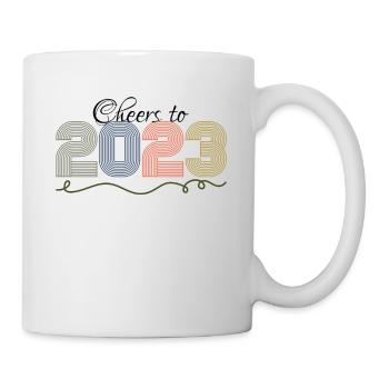 Bravo au vin 2023 Bonjour 2023 Bonne année - Mug blanc - blanc - Droite