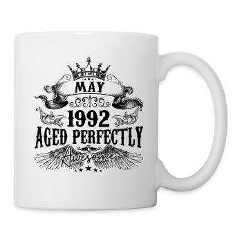 1992 | May Aged Perfectly 1992 birthday gift - Mug blanc - blanc - Droite