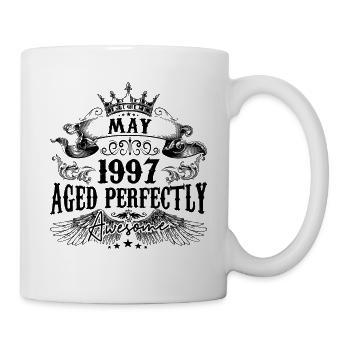 1997 | May Aged Perfectly 1997 birthday gift - Mug blanc - blanc - Droite