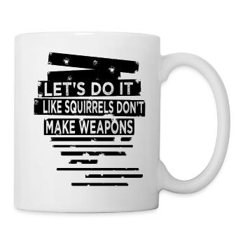 green fun gift idea 1960s geek joke humor - Tasse - Weiß - Rechts