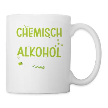 Chimiquement, l’alcool est une solution à la bière - Mug blanc - blanc - Droite