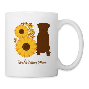 Sunflower Mother - Border Terrier - Mug - white - Right
