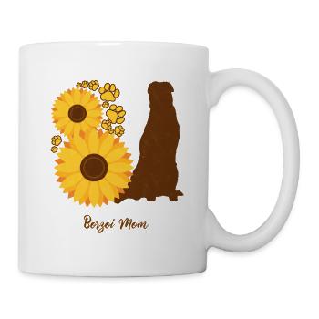 Sunflower Mother - Borzoi - Mug - white - Right