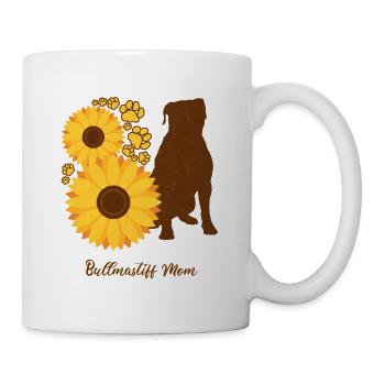Sunflower Mother - Bullmastiff - Mug - white - Right