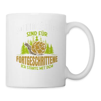 SCHRITTZÄHLER SIND FÜR FORTGESCHRITTENE ICH - Tasse - Weiß - Rechts