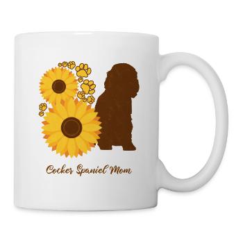 Sunflower Mother - Cocker Spaniel - Mug - white - Right