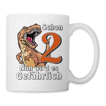 GEBURTSTAG Schon 2 - Tasse - Weiß - Rechts