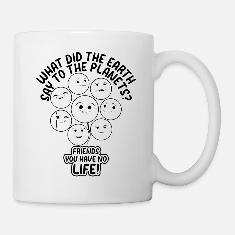 Space Travel Funny Planets - Funny Solar System - Mug - white