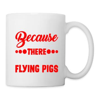 On m’a dit qu’il y aurait des cochons volants 6 - Mug blanc - blanc - Droite