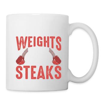 Lift The Weights, Eat The Steaks 7 - Mug - white - Right