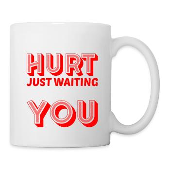 Mes jambes me font mal juste en attendant toi 14 - Mug blanc - blanc - Droite