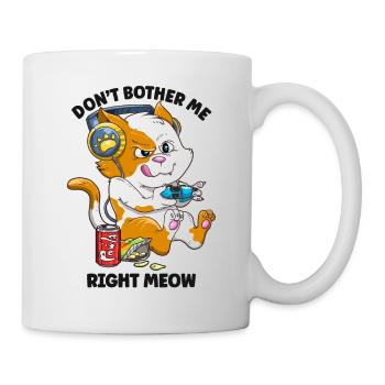 Funny Gaming Cat Lover Kinder Jungen Mädchen Kawaii - Tasse - Weiß - Rechts