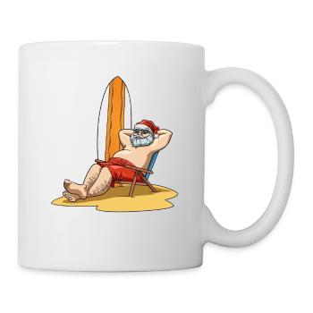 Nikolaus macht Urlaub für Männer und Frauen - Tasse - Weiß - Rechts