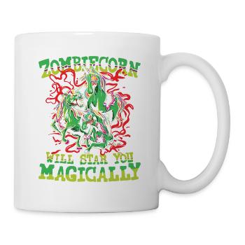 Zombiecorn Will Star You Magically - Tasse - Weiß - Rechts