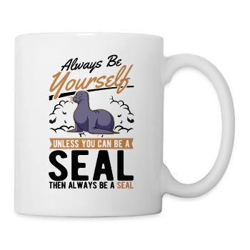 Cadeau de phoque Lion de mer Phoque Lion de mer - Mug blanc - blanc - Droite