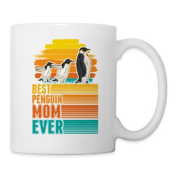 Best Penguin Mom Ever Pinguin Mama - Tasse - Weiß - Rechts