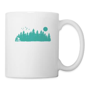 Cycling in nature Fitness - Mug - white - Right