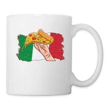 Italian Pizza Lover Italy Flag Italian Fast Food - Mug - white - Right