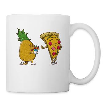 Drôle non à l’ananas sur Pizza Ananas mignon - Mug blanc - blanc - Droite