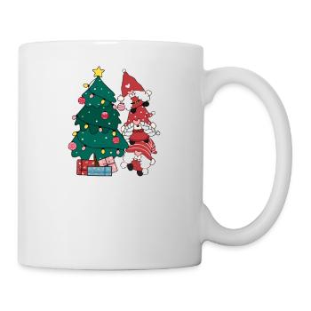Joyeux Noël Drôle de Chemise de Noël - Mug blanc - blanc - Droite
