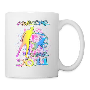 Génial depuis 2011. Agilité, Hundetraining - Mug blanc - blanc - Droite