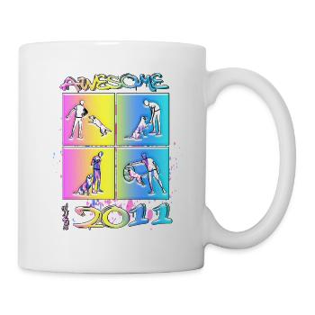 Génial depuis 2011. Agilité, Hundetraining - Mug blanc - blanc - Droite